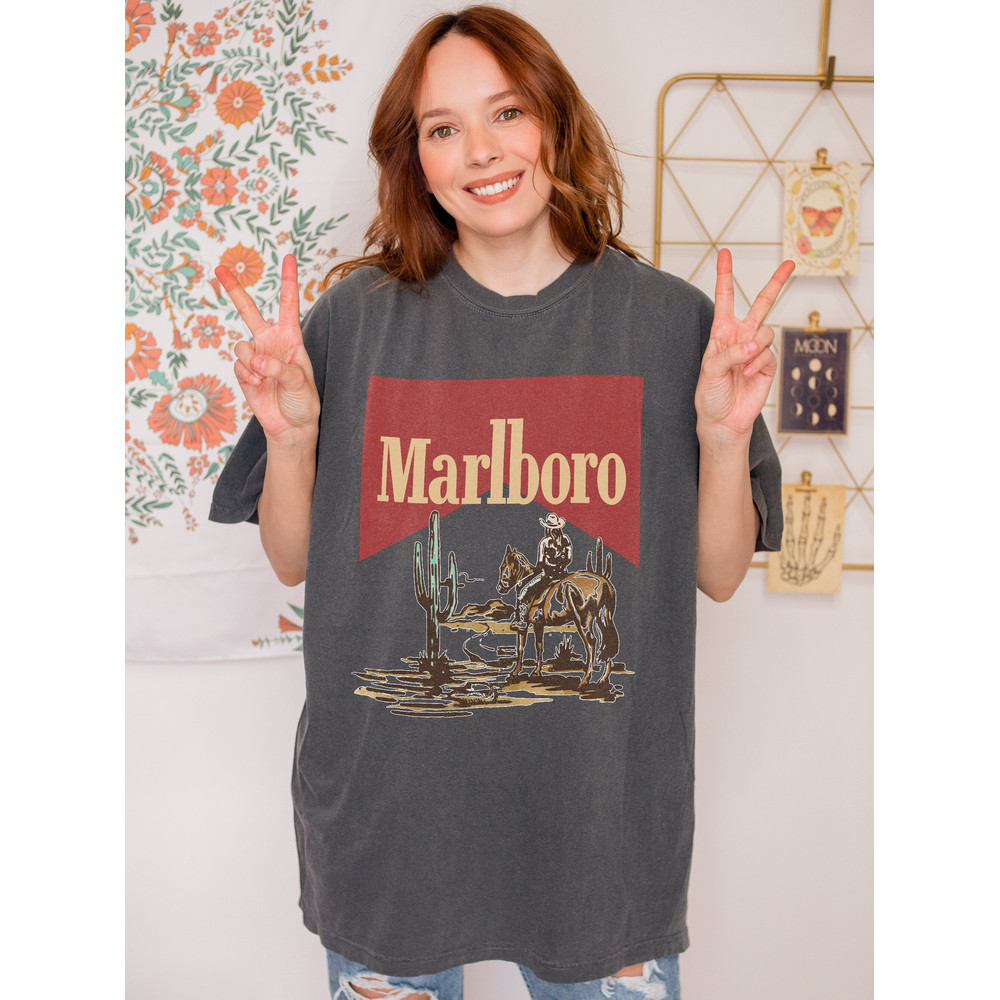 Vintage Marlboro Cowboy Wild West Premium T-shirt,Marlboro Cigarettes Tee, Cowboy Apparel, Marlboro Cowboy Shirt, Marlboro Cowboy Unisex Tee - 1.jpg