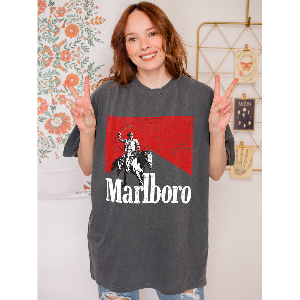 Vintage Marlboro Cowboy Wild West Premium T-shirt,Marlboro Cigarettes Tee, Cowboy Apparel, Marlboro Cowboy Shirt, Marlboro Cowboy Unisex Tee - 5.jpg
