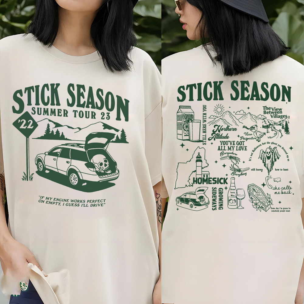 Vintage Stick Season Summer Tour 2023 Tshirt, Sticky Season tour Shirt, The View Between Villages Tshirt, Orange Juice shirt, Folk Pop Music - 1.jpg