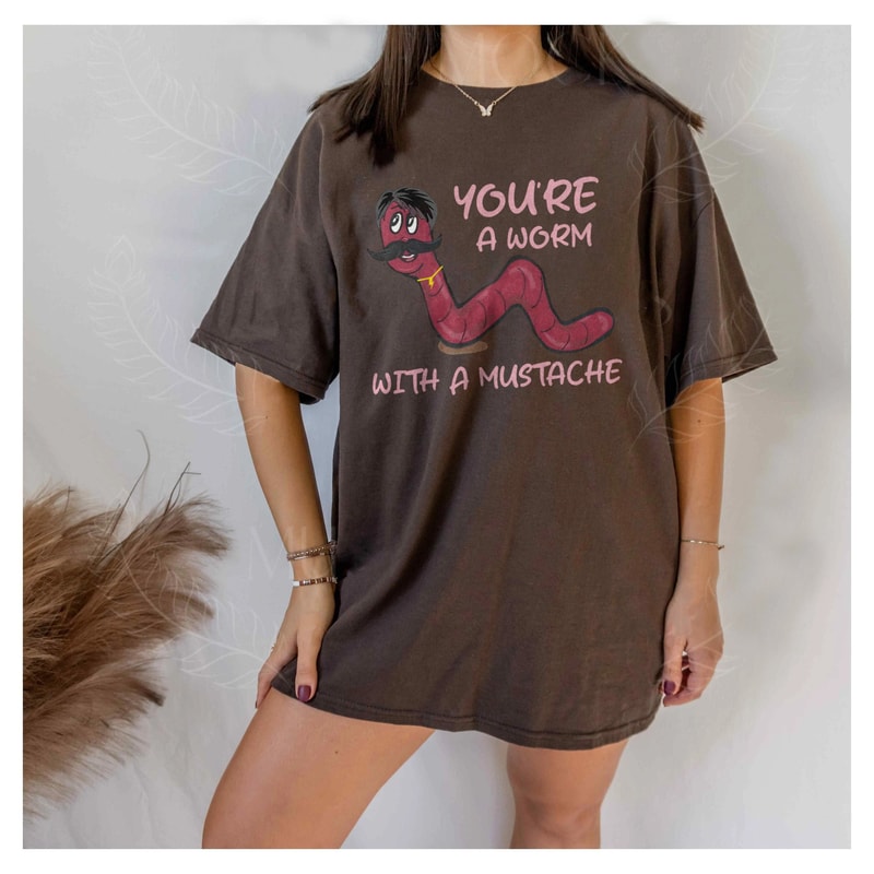 You're A Worm With A Mustache Tee, James Kennedy VPR Tshirt, Vanderpump Rules, Team Ariana, Bravo, Scandoval, Gift For Her, Women's Clothing - 5.jpg
