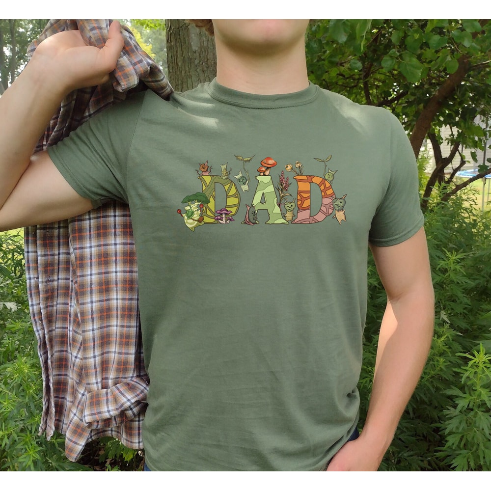 Zelda Dad Shirt, Gift for Dad, Father Day Shirt, Breath of the Wild Hylia, Zelda Korok Shirt, Tears of the kingdom, Zelda gift, Zelda plants - 2.jpg