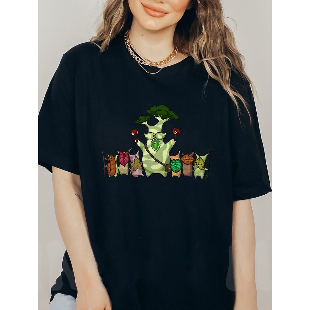 Zelda Korok Shirt, Breath of the Wild Hylia Shirt, Plant Lover Sweatshirt, Floral of Hyrule tee, Hyrule Flora Shirt, Gamer Shirt, Trendy Tee - 2.jpg