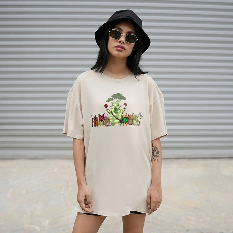 Zelda Korok Shirt, Breath of the Wild Hylia Shirt, Plant Lover Sweatshirt, Floral of Hyrule tee, Hyrule Flora Shirt, Gamer Shirt, Trendy Tee - 3.jpg
