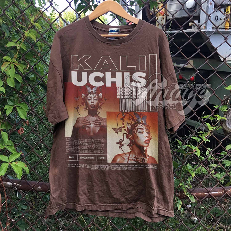 Kali Uchis Vintage Bootleg Inspired Tee  Graphic Unisex Tee  Kali Uchis Vintage T-Shirt  Kali Uchis Red Moon in Venus Album musik Shirt - 2.jpg