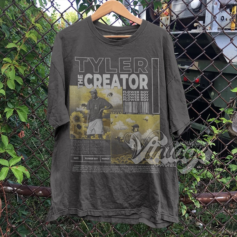 Tyler The Creator Vintage Bootleg Inspired Tee Graphic Unisex Tee Tyler The Creator Vintage T-Shirt, Tyler The Creator Flower Boy Shirt - 1.jpg