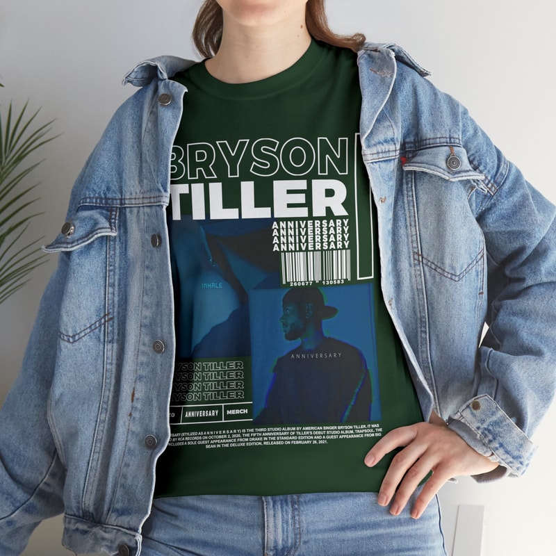 Vintage Bryson Tiller Shirt Bryson Tiller Merch Bryson Tiller - Anniversary Album Poster Graphic tee - 4.jpg