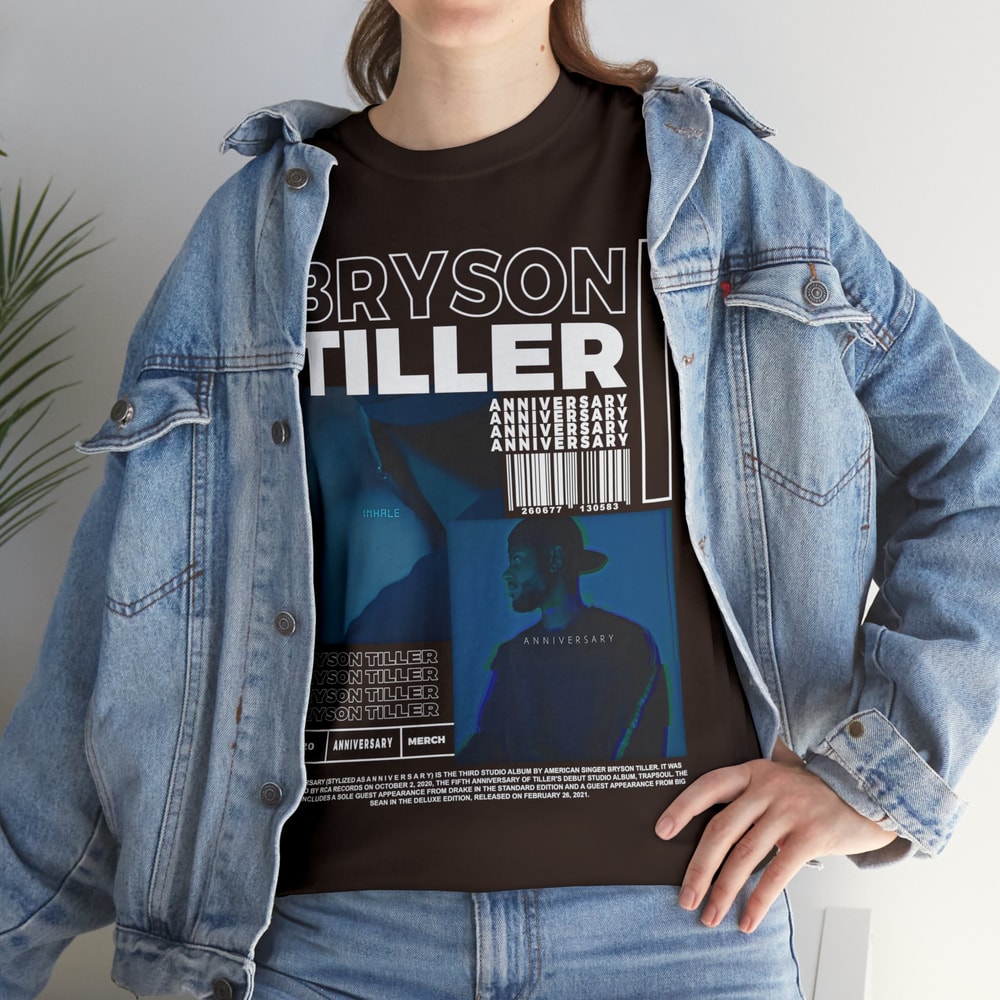Vintage Bryson Tiller Shirt Bryson Tiller Merch Bryson Tiller - Anniversary Album Poster Graphic tee - 5.jpg