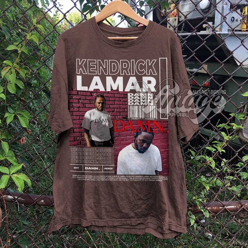 Vintage Kendrick Lamar Shirt Kendrick Lamar Merch Kendrick Lamar - Damn Album Poster Graphic tee - 2.jpg