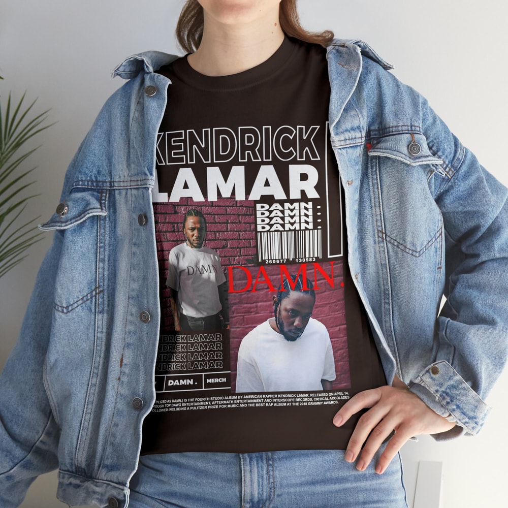 Vintage Kendrick Lamar Shirt Kendrick Lamar Merch Kendrick Lamar - Damn Album Poster Graphic tee - 5.jpg