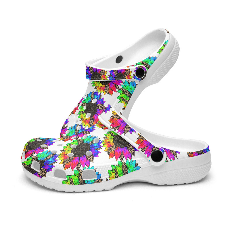 Unisex CrocClogs psychedelic Floral Retro 1970s Vibes Hippie Groovy Retro Floral.jpg