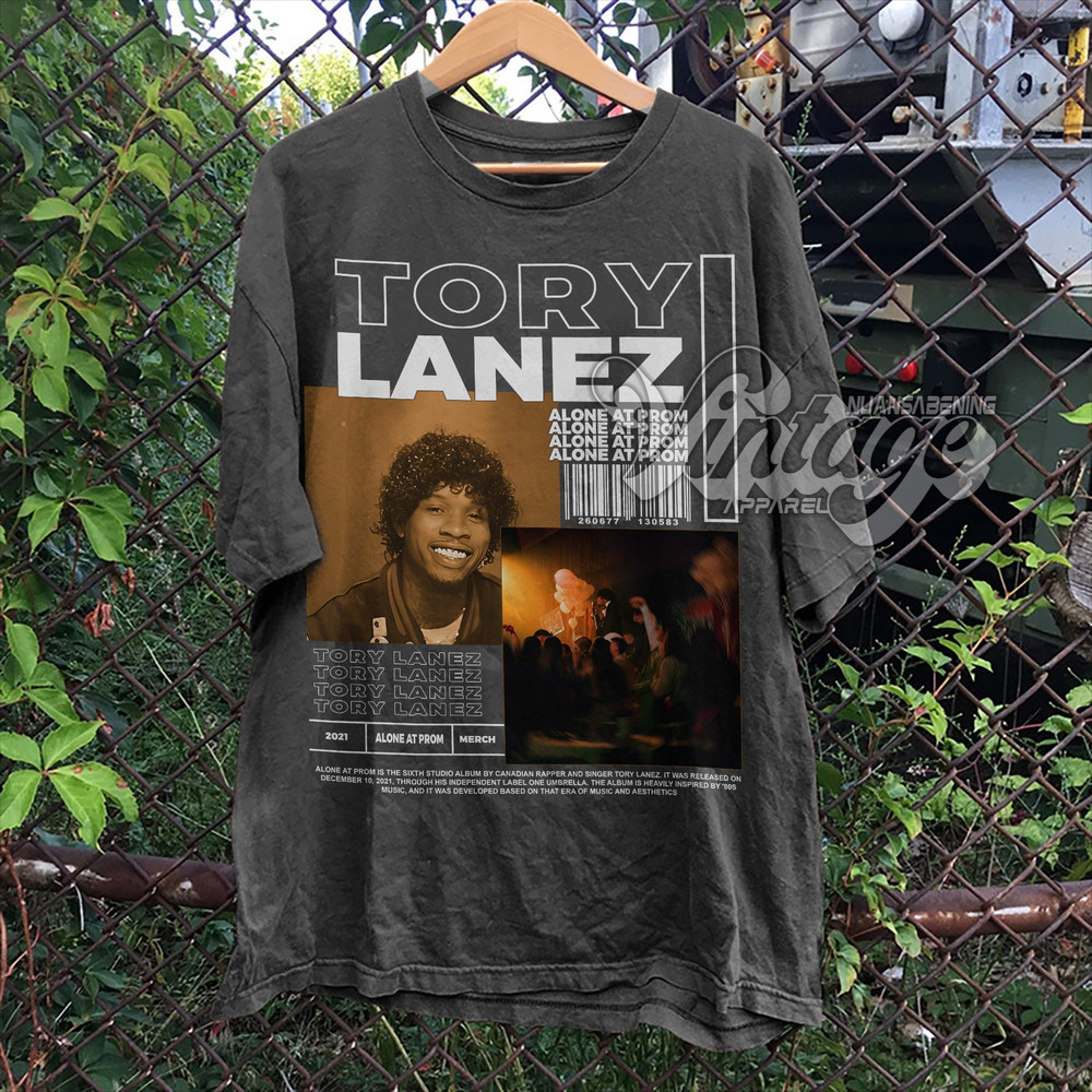 Vintage Tory Lanez Shirt  Tory Lanez Rapper Merch   Tory Lanez - Alone at Prom Album Poster Graphic tee - 1.jpg