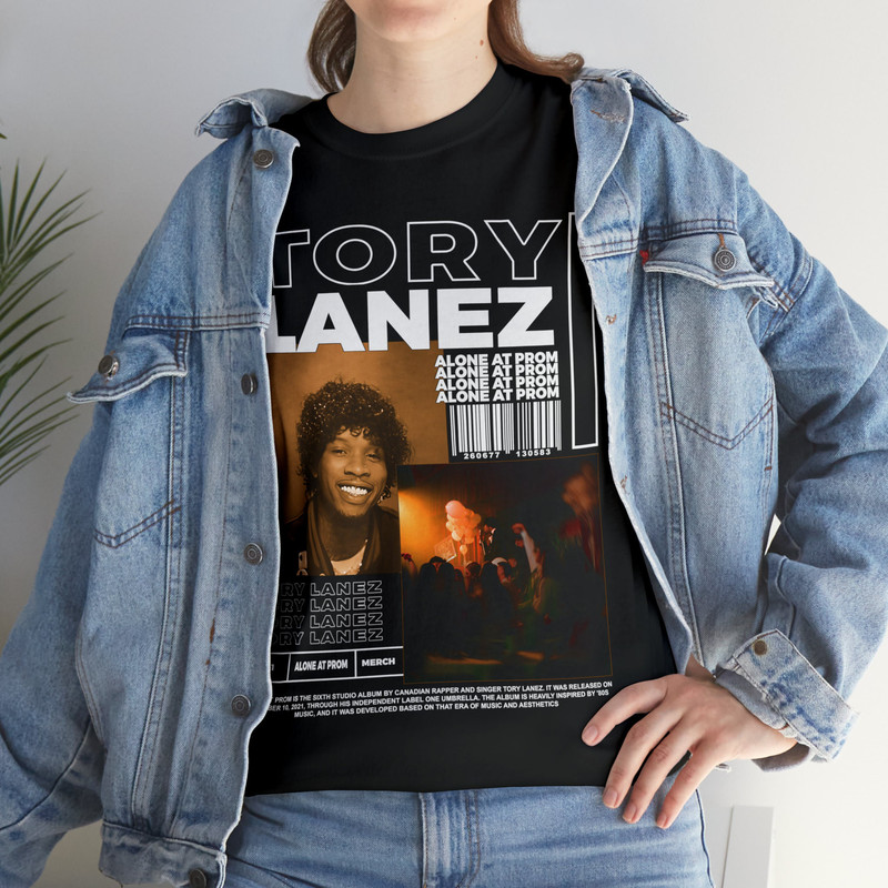 Vintage Tory Lanez Shirt  Tory Lanez Rapper Merch   Tory Lanez - Alone at Prom Album Poster Graphic tee - 3.jpg