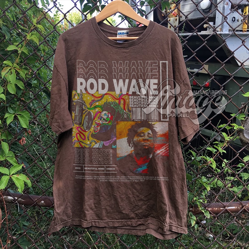 Vintage Bootleg Inspired Tee Graphic Unisex Tee Rod Wave Vintage T-Shirt , Rod Wave Beautiful Mind Shirt Rod Wave - Beautiful Mind tee - 1.jpg