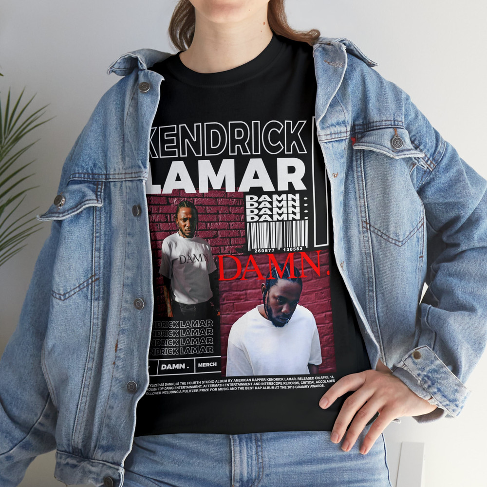 Vintage Kendrick Lamar Shirt  Kendrick Lamar Merch   Kendrick Lamar - Damn Album Poster Graphic tee - 3.jpg