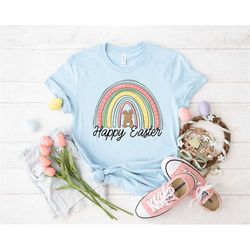 happy easter rainbow shirt, easter egg hunt shirt, easter bunny shirt, bunny shirt, easter day shirt, easter eggs shirt,