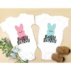easter baby onesie, easter baby shirt, baby bunny shirt, rabbit baby onesie, easter baby gift, easter new mom gift, baby