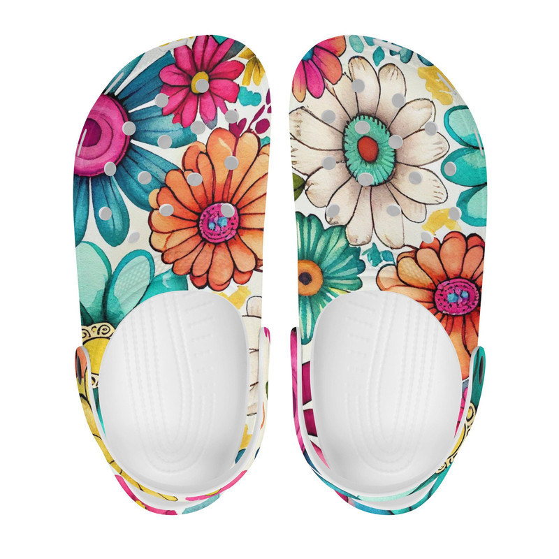 Women's Shoes Floral Tie Dye Clogs Comfort Shoes Footwear Gift for Her Casual Shoes Woman Shoes Womens Shoes Clogs Slip on Shoes Gift-6.jpg