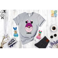 cheshire easter shirt, cheshire bunny ears shirt, disney cheshire egg shirt, disney easter day shirt