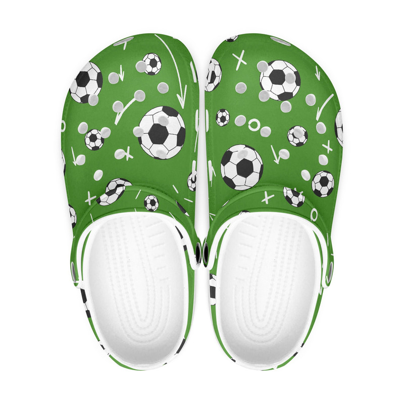 Men's soccer clogs, sporty Crocs shoes, casual shoes, garden shoes, gift for soccer players.jpg