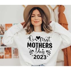our first mothers day 2023 t-shirt for mum, mummy and me, mothers day gift for mum, mini me shirts, gift for mom, mother