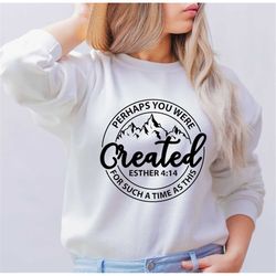 perhaps you were created shirt, religious shirt, faith t shirt, vertical cross, faith cross shirt, jesus love tee, chris