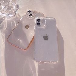 Fashion Luxury Plating Glitter Lens Protection Phone Case For iPhone 14 12 13 Pro Max Plus
