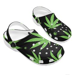 weed crocs, weed clog shoes unisex, stoner crocs, stoner clog shoes, cute, stoner sandals