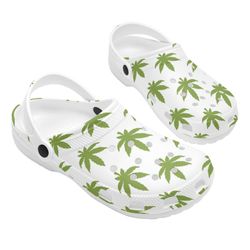 stoner crocs, weed crocs, weed clog shoes unisex, stoner sandals, cute, stoner clog shoes