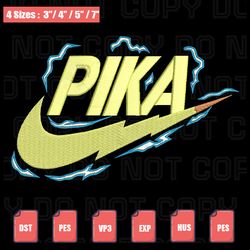 pikachu x nike embroidery designs , pokemon movie embroidery file , file for embroidery machine