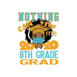 black girl 8th grade grad svg