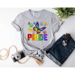 butterfly pride shirt, pride shirt, lgbtq shirt, lgbt shirt, gay pride shirt, lesbian pride shirt, equality shirt, trans