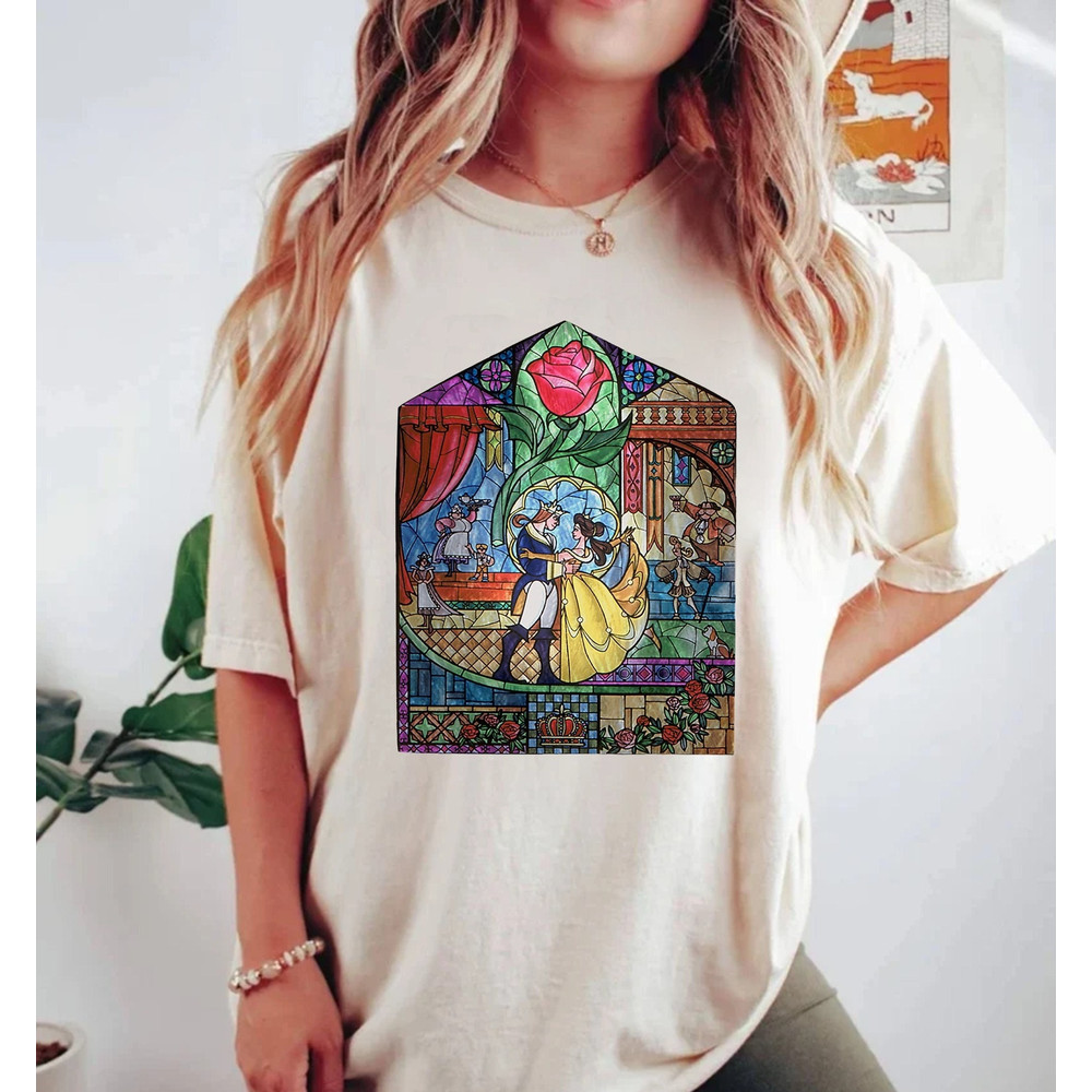 Beauty and The Beast Comfort Colors® Shirt, Belle Princess Shirt, Disney Princess Shirt, Retro Disney, Disneyworld Shirt, Disney Girl Shirt - 1.jpg
