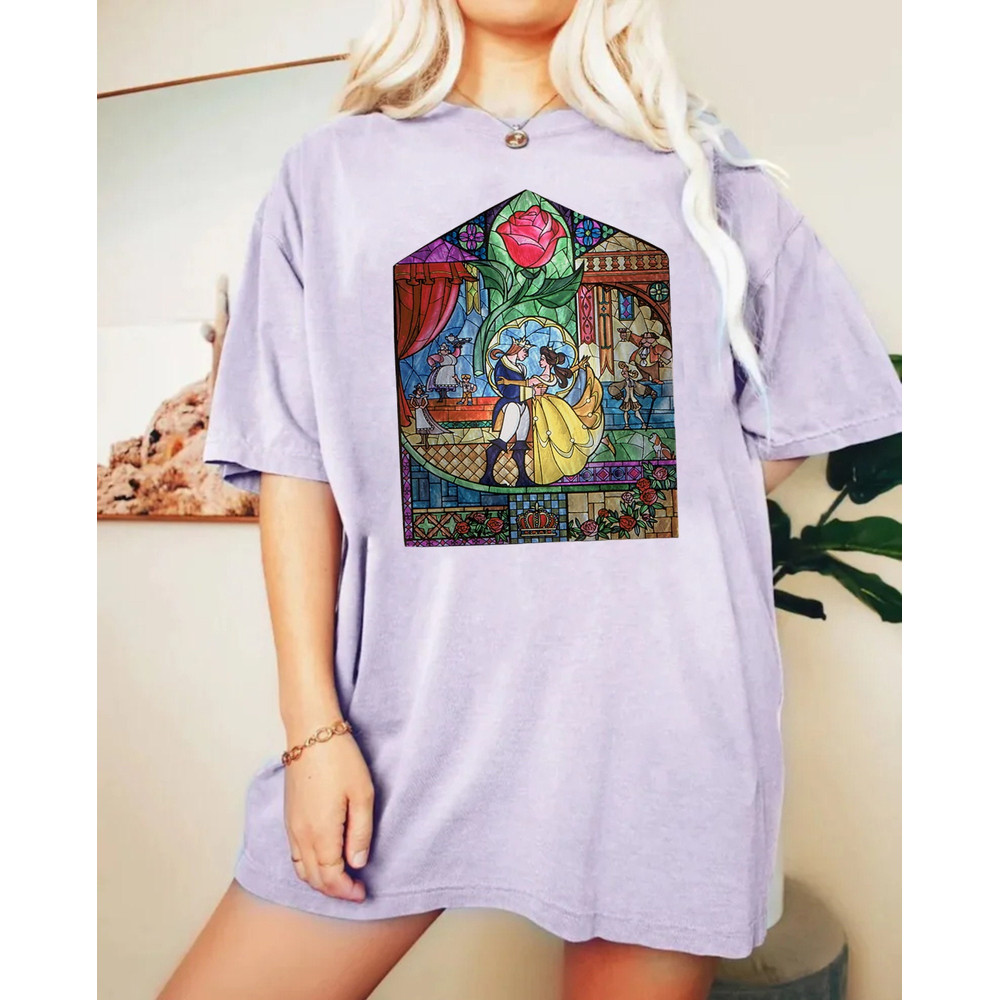 Beauty and The Beast Comfort Colors® Shirt, Belle Princess Shirt, Disney Princess Shirt, Retro Disney, Disneyworld Shirt, Disney Girl Shirt - 3.jpg