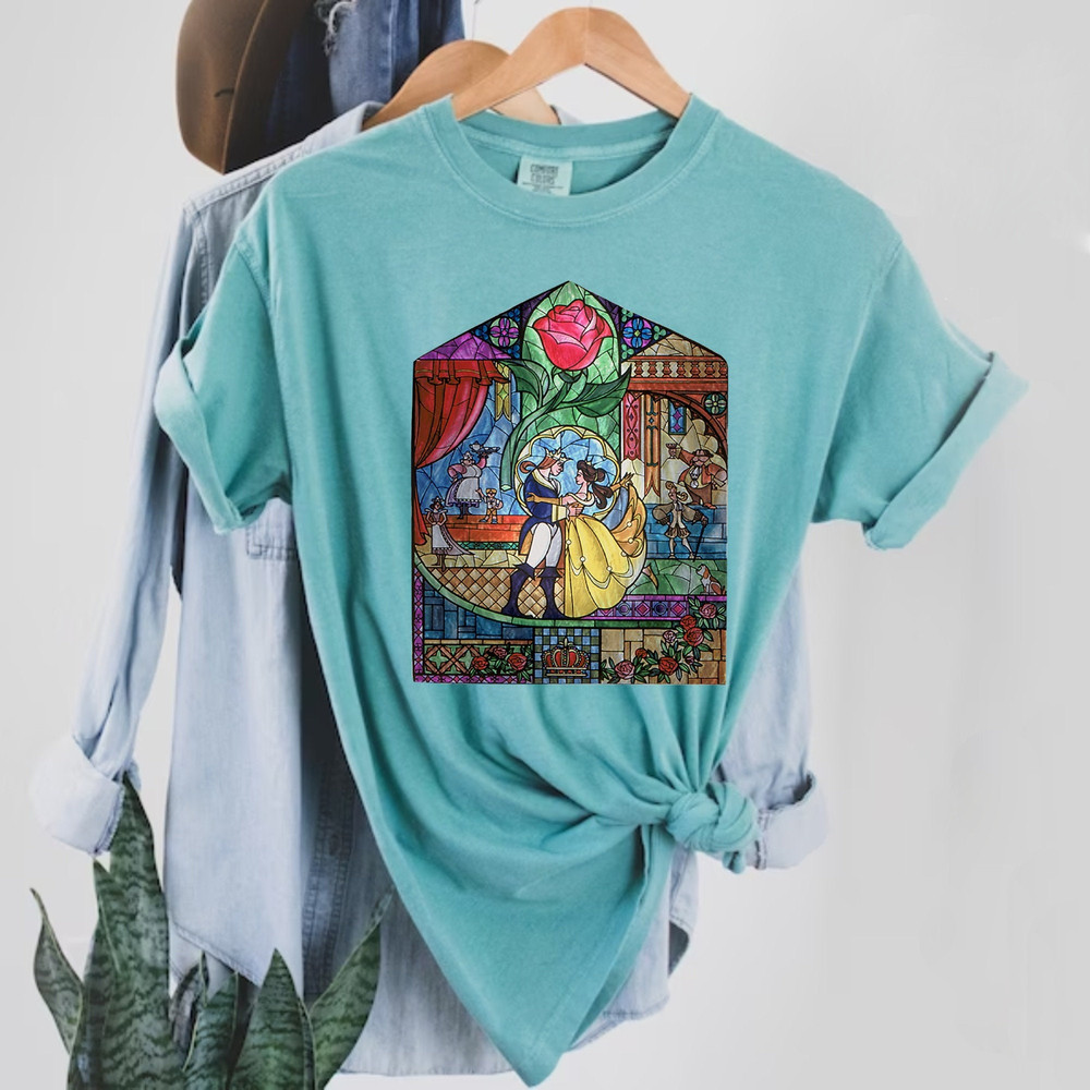 Beauty and The Beast Comfort Colors® Shirt, Belle Princess Shirt, Disney Princess Shirt, Retro Disney, Disneyworld Shirt, Disney Girl Shirt - 4.jpg