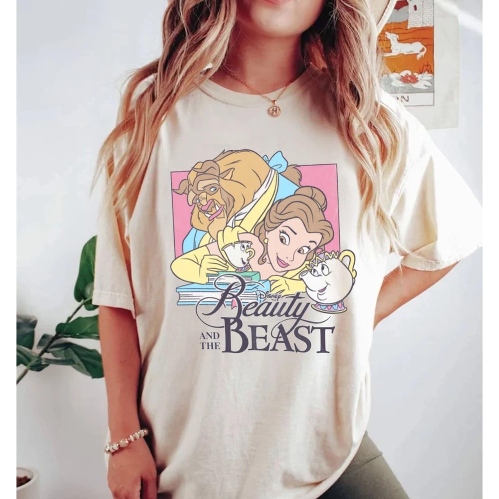 Beauty and The Beast Comfort Colors® Shirt, Disney Princess Shirt, Belle Princess Shirt, Retro Disney, Disneyworld Shirt, Disney Girl Shirt - 3.jpg