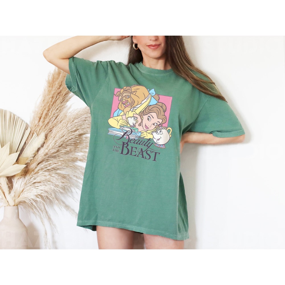 Beauty and The Beast Comfort Colors® Shirt, Disney Princess Shirt, Belle Princess Shirt, Retro Disney, Disneyworld Shirt, Disney Girl Shirt - 5.jpg