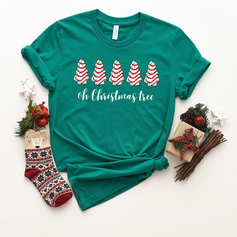 Christmas Tree Cake Shirt, Little Debbie Holiday Cake Shirt, Oh Christmas Tree Shirt, Tree Cake Holiday Shirt, Funny Christmas Shirt - 1.jpg