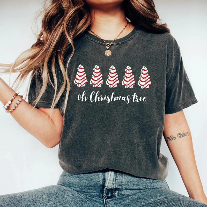 Christmas Tree Cake Shirt, Little Debbie Holiday Cake Shirt, Oh Christmas Tree Shirt, Tree Cake Holiday Shirt, Funny Christmas Shirt - 2.jpg