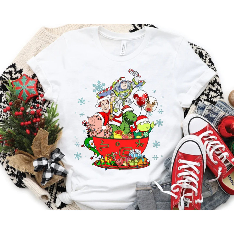 Comfort Colors® Toy Story Tea Cup Christmas Shirt, Retro Toy Story Christmas Shirt, Vintage Disney Christmas Shirt, Disney Toy Shirt - 3.jpg