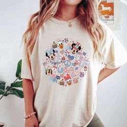 disney 4th of july est 1776 comfort colors shirt, mickey and friends independence day shirt, disney america shirt, disne