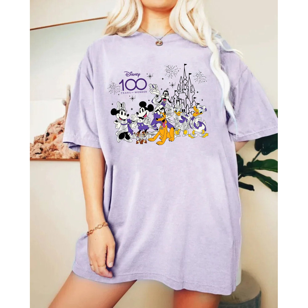 Disney 100 Years of Wonder Comfort Colors® Shirt, Disney Trip Family Shirt, Disney Friends Shirt, retro Disneyworld Shirt, Disneyland Shirt - 3.jpg