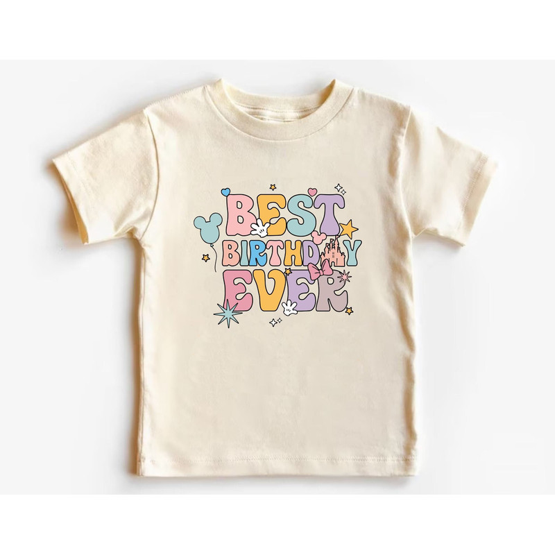 Disney Best Birthday Ever Comfort ColorsĀ® Shirt, Colorful Vacay Shirt, Disney Aesthetic Shirt, Disneyworld Shirt, Disney Family Shirt - 3.jpg