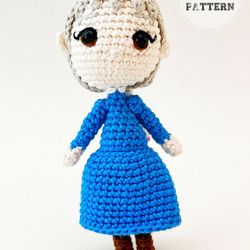 doll patternsintermediate sophie in blue dress amigurumi free pattern