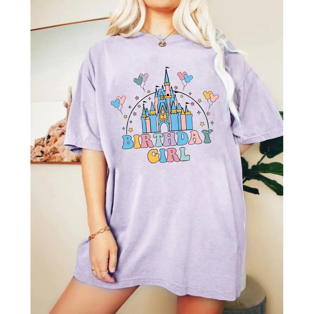 Disney Birthday Girl Comfort Colors® Shirt, Birthday Squad Shirt, Disney Aesthetic Shirt, Disneyworld Shirt, Disney Family Shirt,Disney Trip - 3.jpg