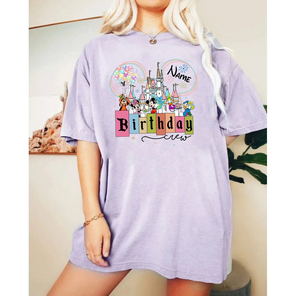 Disney Birthday Custom Comfort Colors® Shirt, Birthday Mickey Shirt, Birthday Family Shirt, Disney Birthday Squad Shirt, Disneyworld Shirt - 4.jpg