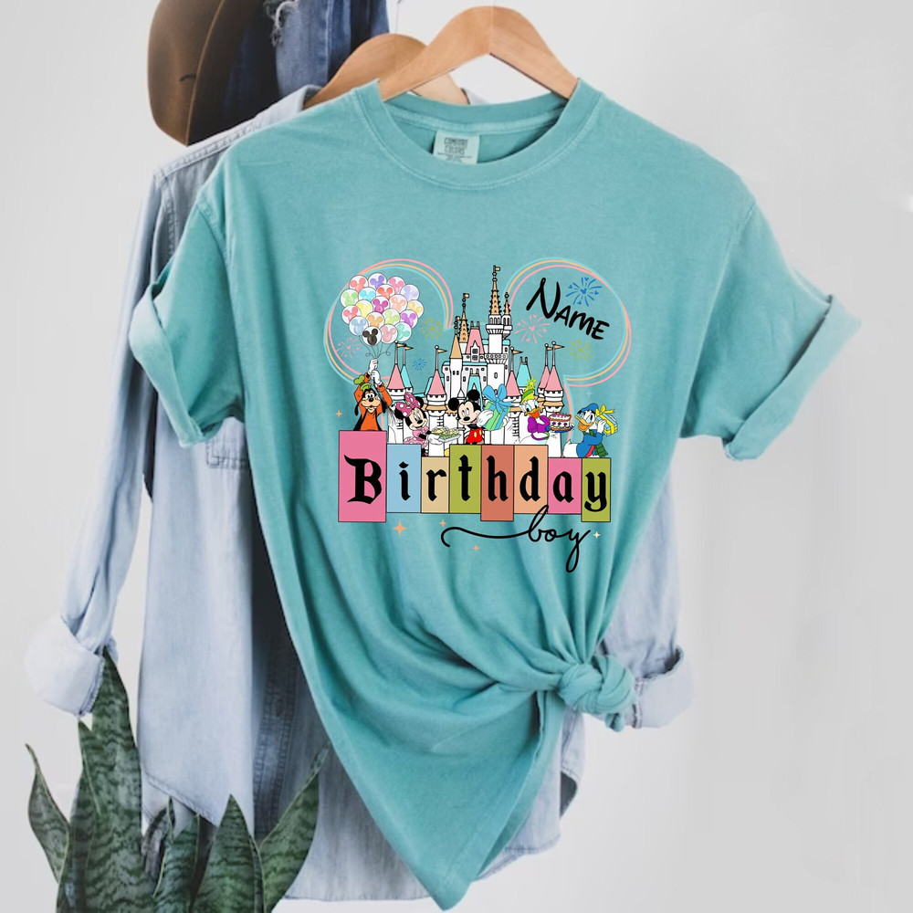 Disney Birthday Custom Comfort Colors® Shirt, Birthday Mickey Shirt, Birthday Family Shirt, Disney Birthday Squad Shirt, Disneyworld Shirt - 6.jpg