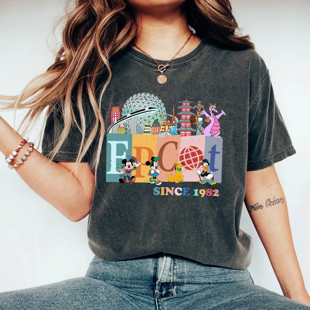 Disney Epcot Since 1982 Comfort ColorsĀ® Shirt, Disney Trip Family Shirt, Disney Aesthetic Shirt, retro Disneyworld Shirt, Disneyland Shirt - 2.jpg