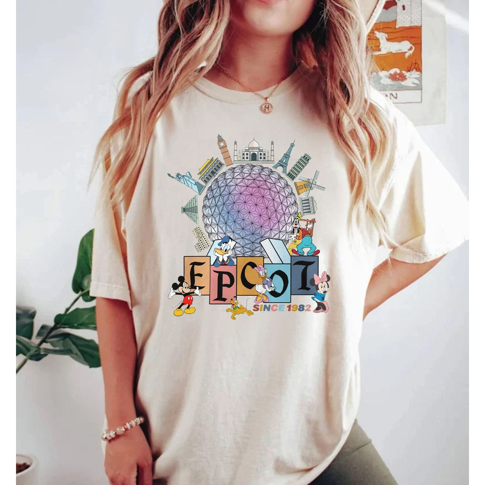 Disney Epcot Since 1982 Comfort ColorsĀ® Shirt, Disney Trip Family Shirt, Disney Aesthetic Shirt, retro Disneyworld Shirt, Disneyland Shirt - 1.jpg