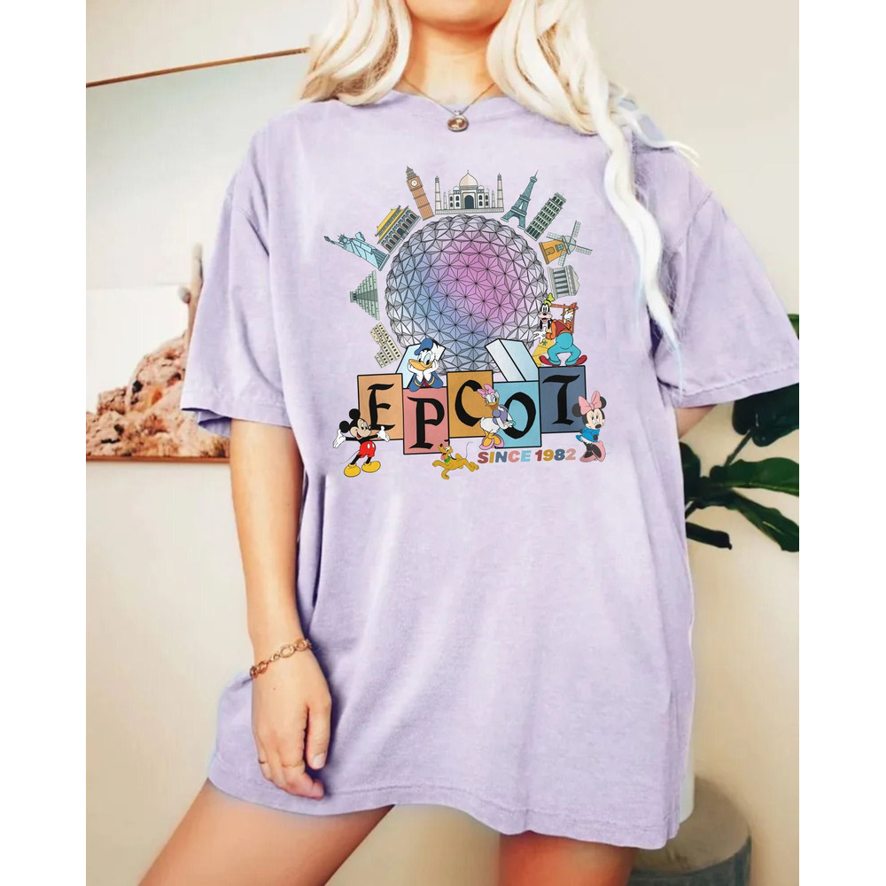 Disney Epcot Since 1982 Comfort ColorsĀ® Shirt, Disney Trip Family Shirt, Disney Aesthetic Shirt, retro Disneyworld Shirt, Disneyland Shirt - 3.jpg