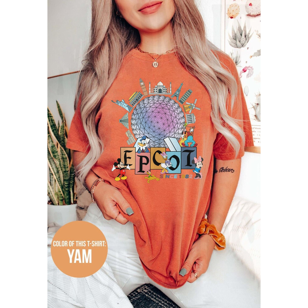 Disney Epcot Since 1982 Comfort ColorsĀ® Shirt, Disney Trip Family Shirt, Disney Aesthetic Shirt, retro Disneyworld Shirt, Disneyland Shirt - 5.jpg